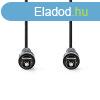 Nedis CAGL25000BK30 optikai audio kbel, TosLink dug, hossz