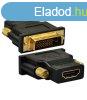 Astrum PA250 DVI - HDMI adapter fekete (passzv)