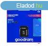 Goodram microSDHC 128GB Class 10 memriakrtya SD adapterrel