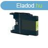 Utngyrtott BROTHER LC1240/LC1220 Tintapatron srga - BRAND