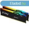 Kingston 64GB DDR5 5200MHz Kit(2x32GB) Fury Beast RGB Black