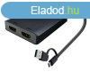 I-TEC USB-A/USB-C Dual 4K/60 Hz HDMI Video Adapter Black