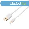 Avax CB124W PURE USB-A - Lightning 2m Cable White