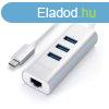 Satechi Type-C 2-in-1 USB Hub with Ethernet Silver