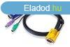 ATEN PS/2 KVM Cable with 3 in 1 SPHD 3m Black