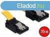 DeLock SATA up/straight metal yellow 20cm