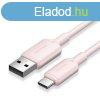 Vention USB 2.0 A Male to C Male 3A PVC Type cable 2m Pink