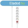 Hama Hlzati Eloszt Kapcsolval 5DIN 1,4m White
