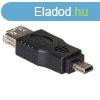 Akyga AK-AD-07 USB-AF/miniUSB (5-plus) adapter Black