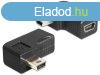 DeLock Adapter USB-B mini 5 pin male / female 90angled