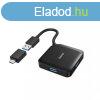 Hama 4 Ports USB 3.2 USB Hub Black + USB Type-C Adapter