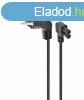 Gembird PC-184L Power cord (C7), angled connectors 1m Black