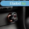 MNC Auts szivargyjt adapter - 2 x USB, feszltsgmrvel 