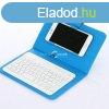 Fekete Bluetooth billentyzetes telefontok - univerzlis tok
