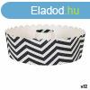 Stforma Quttin Fekete 18 x 6 cm 4 Darabok MOST 28957 HELYE