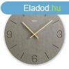 Hama Crete Wall Quartz Clock Analog Grey