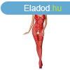 Passion BS069 - dsztett nyitott necc overl (piros) - S-L
