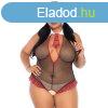 LEG AVENUE ? iskolslny stlus, erotikus teddy (plus size)