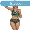 SUBBLIME - csipks zld melltart s tanga S/M