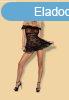  Flores chemise & thong black L/XL 