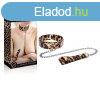  LEOPARD FRENZY COLLAR WITH LEASH 