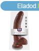  9" Cock with Balls  Brown 