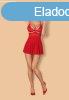  838-BAB-3 babydoll & thong red  S/M 