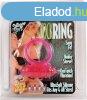  Vibrating Cockring Silicone Pink 