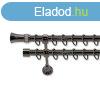 Landhouse 19mm karnis dupla fekete krm Madonna vggel