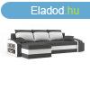 Monviso kinyithat sarokkanap polccal s 2 db puffal, unive