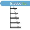 Floldalas knyvespolc, fekete-antracit - KEOPS - Butopa