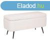 Trols puff 100 cm, bukl szvet, fehr - BOURDON - Butopa