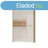 Elszobaszekrny, fikkal, 5 ajts, bzs, tlgyszn - ALIZE