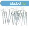 Karcsonyi LED jgcsap fzr 10db IP44 hideg fehr adapterre