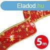 Karcsonyi LED-es szalag - piros - 5 m x 5 cm - 50 LED - USB
