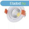 LED spotlmpa, 8W, COB, kerek, billenthet, semleges fehr f