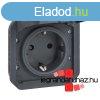 Legrand Plexo 55 2P+F csatlakozaljzat csapfedllel, csavar