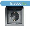 Schneider Asfora aljzat (dugalj) 2P+F, kltri, komplett, ac