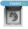 Schneider Asfora aljzat (dugalj) 2P+F, kltri, komplett, al