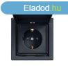 Schneider Asfora aljzat (dugalj) 2P+F, kltri, komplett, an