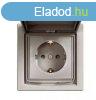 Schneider Asfora aljzat (dugalj) 2P+F, kltri, komplett, br