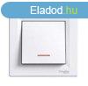 Schneider Asfora Kapcsol, egyplus, jelzfnyes, komplett,