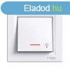 Schneider Asfora Nyomgomb lmpajellel, jelzfny, komplett,