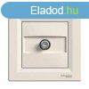 Schneider Asfora TV aljzat, vgzr, 1 dB, komplett, bzs