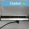 Asztali eloszt, sarokba illeszthet 6x2P+F 2X USB 5V + 4x U