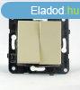 Panasonic Karre Plus dupla vltkapcsol 106+6 bzs (keret n