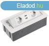 Irodai asztalba sllyeszthet eloszt 2db dugalj 2db USB tl