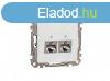 J SEDNA 2xRJ45 Cat6 STP aljzat, fehr