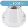 Foglalat E27 manyag egyenes, talpas,max.: 60W, 4A, 250V, fe