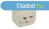 Legrand Forix 1xRJ45 Cat.5e UTP informatikai + RJ11 telefon 